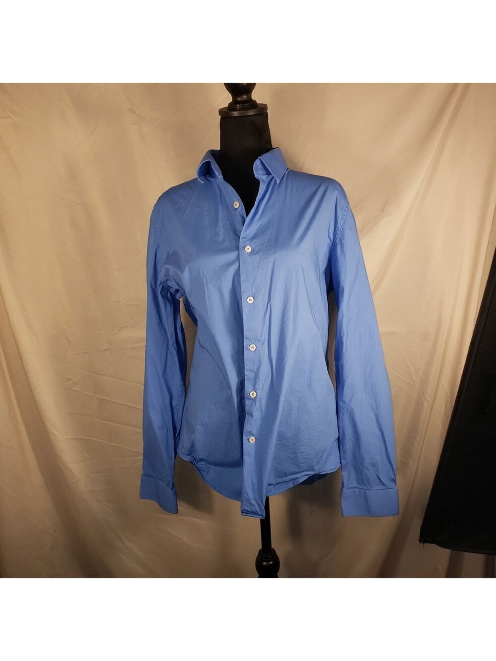 One Tough Brand Slim Fit Sky Blue Button Down Shirt - L